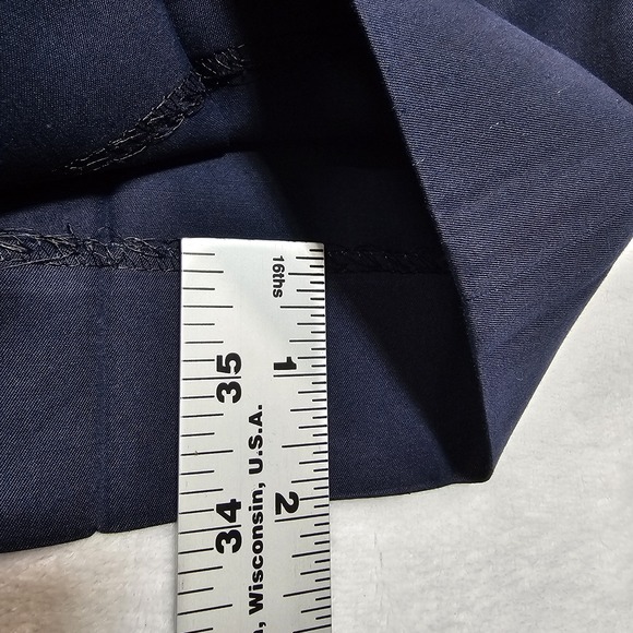 Ralph Lauren Polo Preston Chino Pants Men's 34x29 Navy Blue Silk & Cotton Blend - Picture 8 of 13